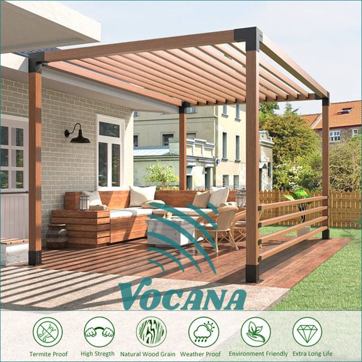 wpc outdoor pergola