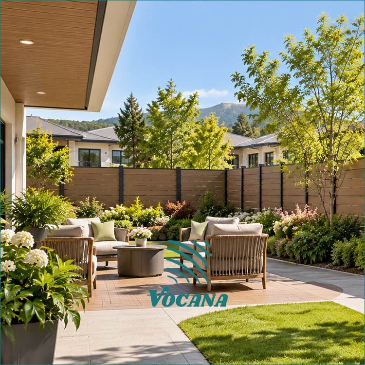 Composite Fence For Retirement Village Gardens | Vocana factory