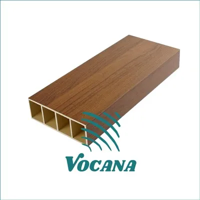 Wood Grain WPC Batten Partition Panels for Hotel Lobby Design | Decorative Interior Divider Systems for Reception Areas, Lounge Screens & Pavilion Features