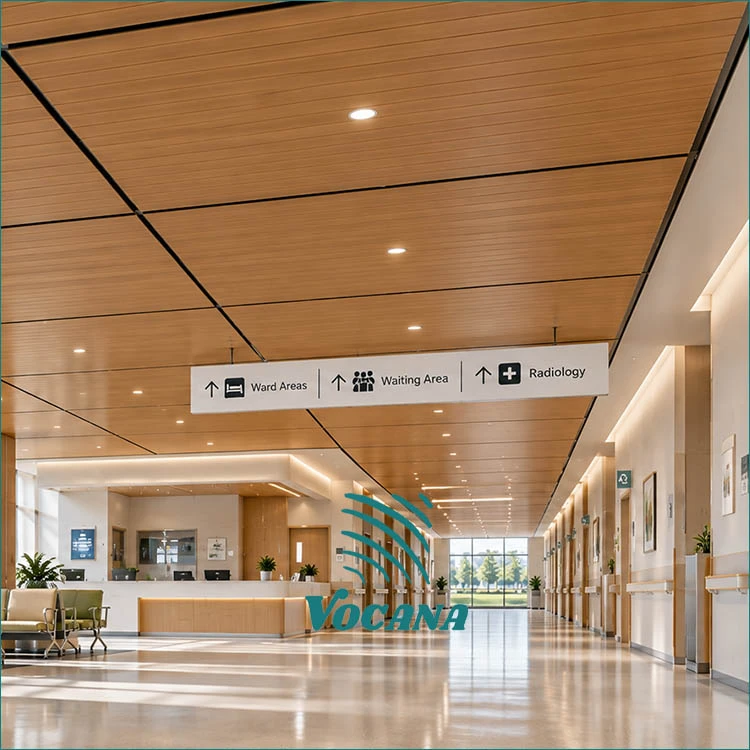 WPC Ceiling For Hospital Corridors & Waiting Areas | Vocana