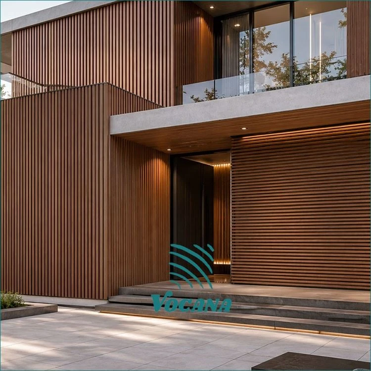 WPC Cladding For Apartment Clubhouses | Vocana factory