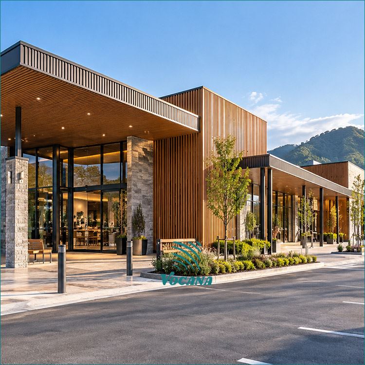 WPC Cladding For Highway Rest Areas | Vocana