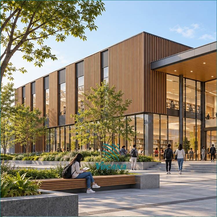 WPC Cladding For Metro Station Entrances | Vocana suppliers