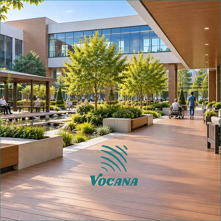 WPC Decking For Hospital Healing Gardens | Vocana