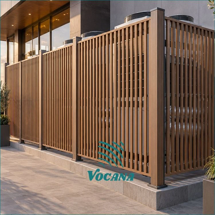 WPC Grille Screens For Mechanical Equipment Areas | Vocana