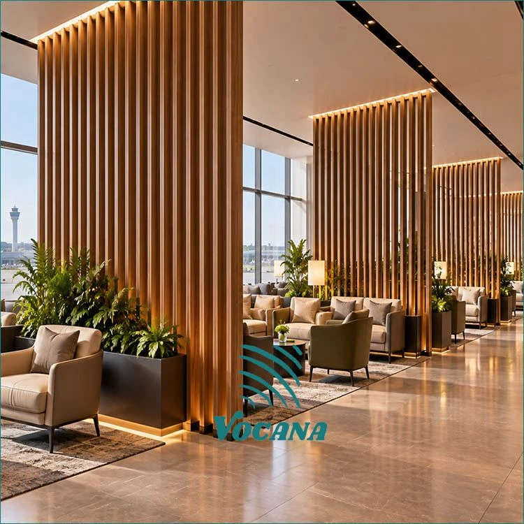 WPC Partition For Airport Lounges & Waiting Areas | Vocana